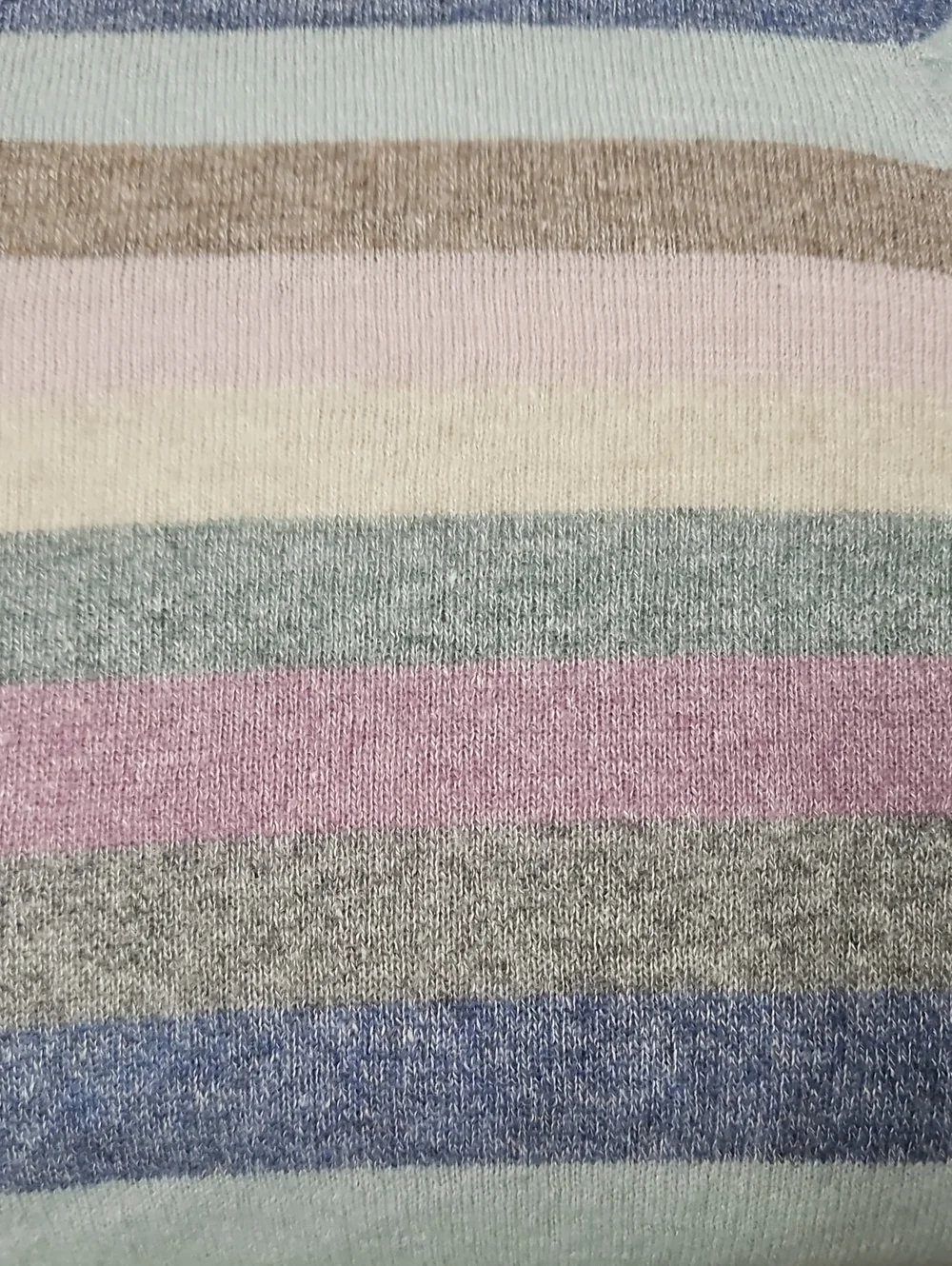 Peter Millar Cashmere Linen Crown Fleece 1/4 Zip Pullover Men's Large Stripes